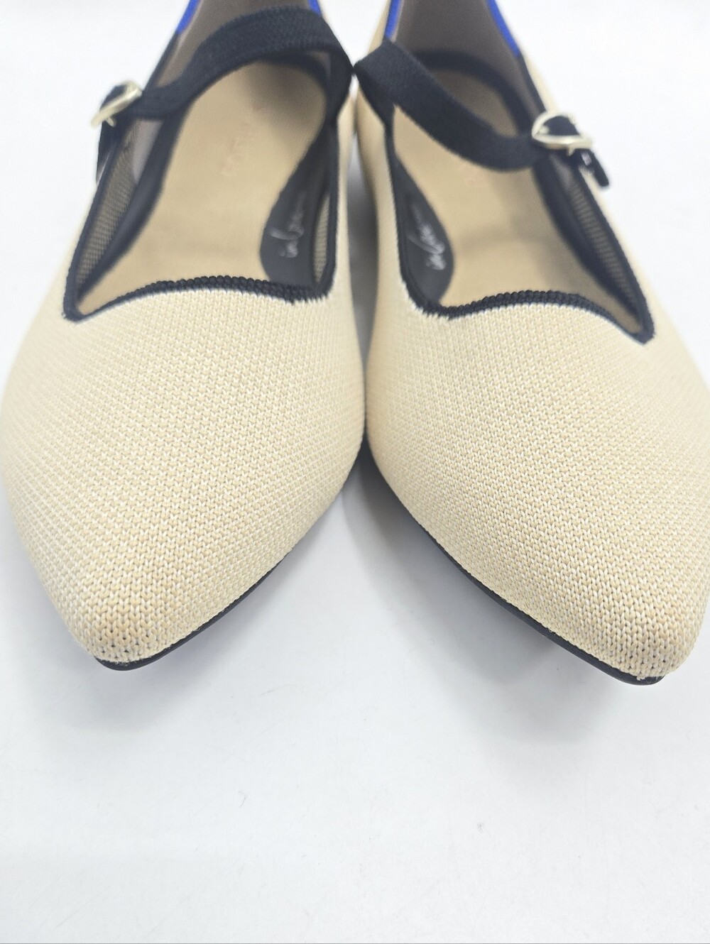 Rothy's Mary Jane II Flats Sandstone Black Trim 10.5 - Picture 3 of 15